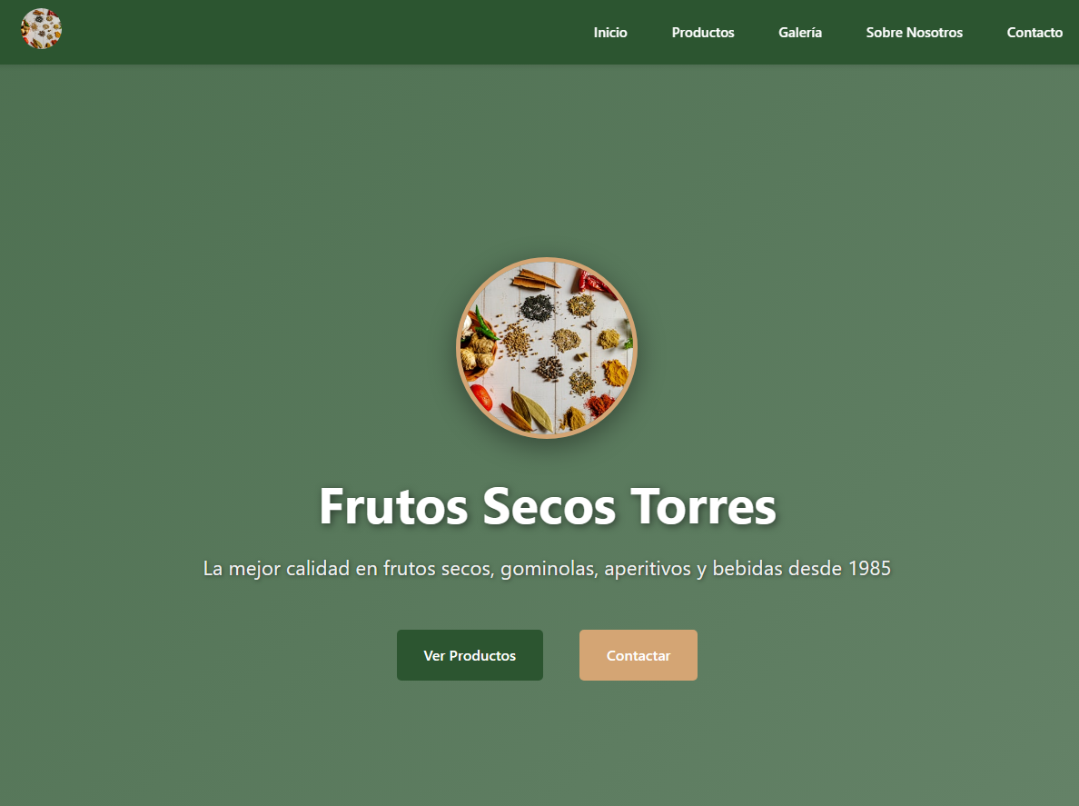 Ejemplo comercio Frutos secos